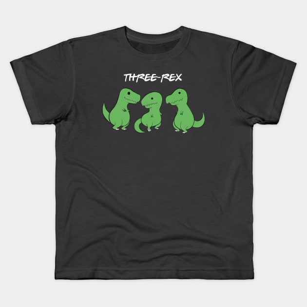 Three-Rex Kids T-Shirt by Fan.Fabio_TEE